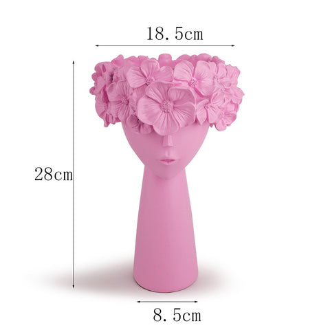 Minimalist flowerpot home resin ornaments