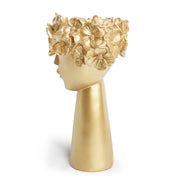 gold flowerpot home resin ornaments