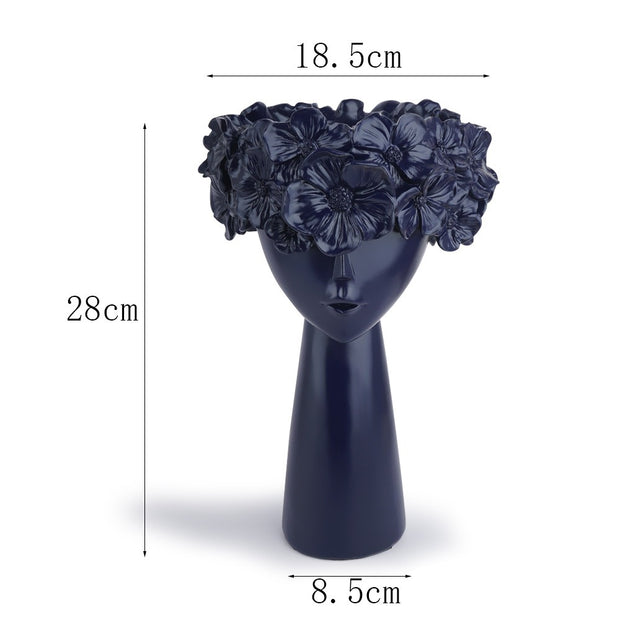 Minimalist flowerpot home resin ornaments