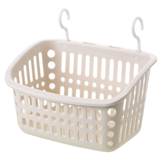 Household Hook Storage Basket Kitchen Hanging Basket Bathroom Bathroom Cosmetics Storage Basket Plastic Basket Storage Basket