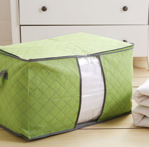 New Large Colorful Bamboo Charcoal Cotton Quilt Storage Bag Color Quilt Storage Clothing Storage Finishing Bag Storage Bag