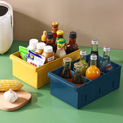 Kitchen Storage Basket Household Plastic Storage Box Storage Basket Desktop Snack Fruit And Vegetable Egg Refrigerator Storage Box