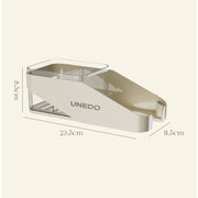 Cream hair dryer storage rack, non perforated wall mounted bathroom hair dryer rack, hair dryer holder, bathroom rack