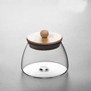 Transparent glass grain storage tank