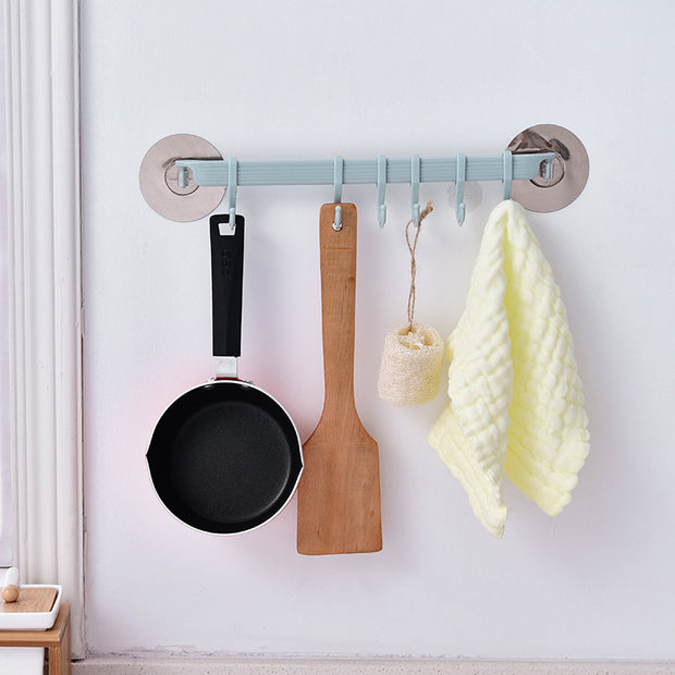 Simple Paste Hook Bathroom Wall Seamless Nail-Free Hook Kitchen Bathroom Creative Hole-Free Hook