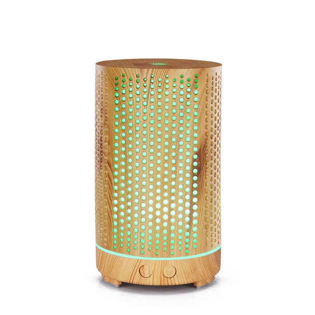 200ML Essential Oil Diffuser Wood Grain Aroma Diffuser Fragrance Machine Home Hollow Humidifier