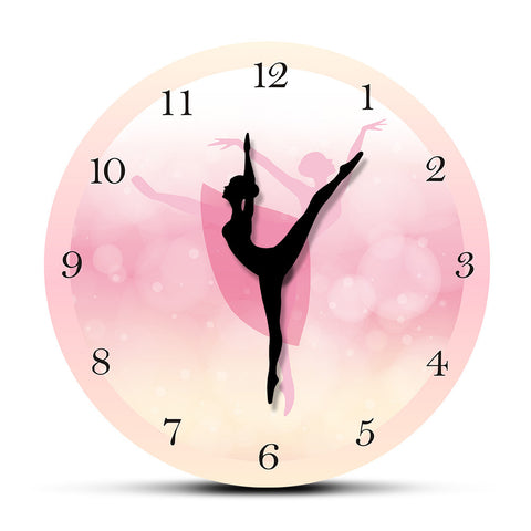 Ballet Dancer Wall Clock, Living Room Decorative Wall Clock