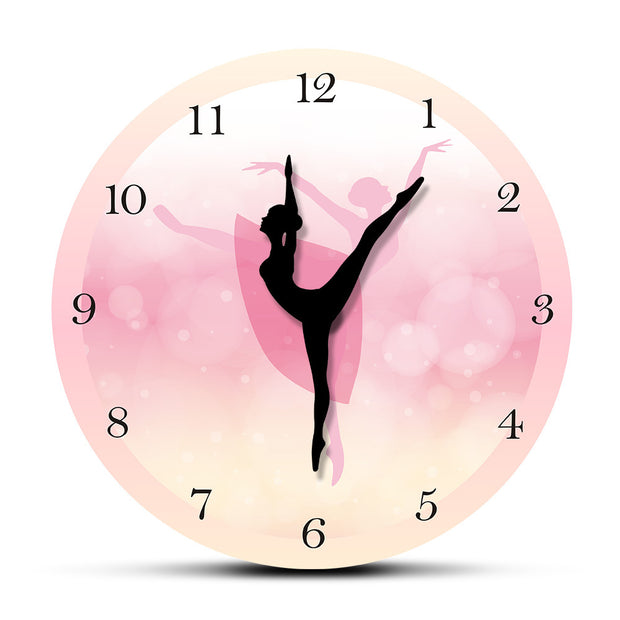 Ballet Dancer Wall Clock, Living Room Decorative Wall Clock
