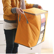 New Large Colorful Bamboo Charcoal Cotton Quilt Storage Bag Color Quilt Storage Clothing Storage Finishing Bag Storage Bag
