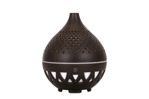 New Creative Wood Grain 137 Mini Humidification Aromatherapy Machine Hollow 7 Color Lights Home Car Humidification Automatic Fragrance