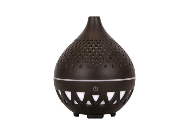 New Creative Wood Grain 137 Mini Humidification Aromatherapy Machine Hollow 7 Color Lights Home Car Humidification Automatic Fragrance