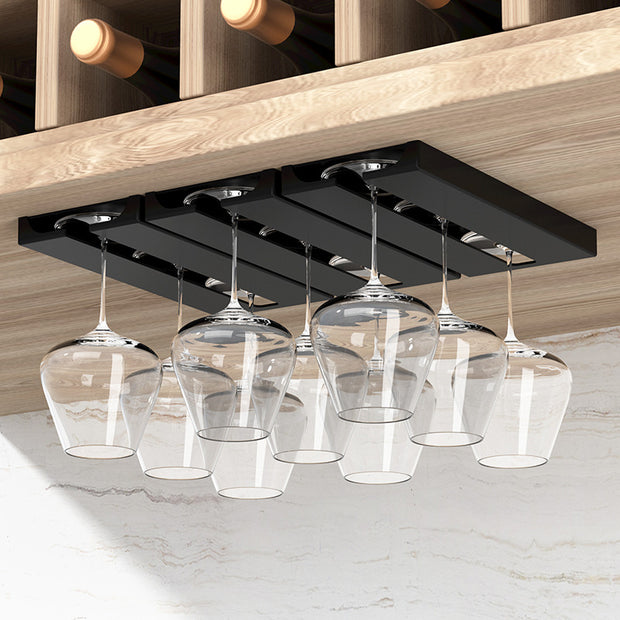 Living Room Kitchen Punch-Free Goblet Wine Glass Hanging Rack Living Room Home Red Wine Glass Upside Down Rack