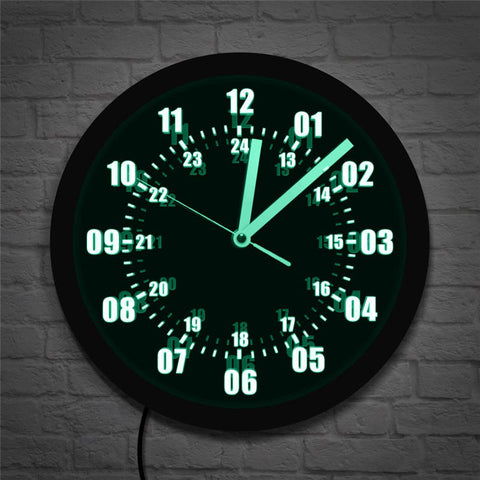 LED Luminous Wall Clock Home Decoration Clock