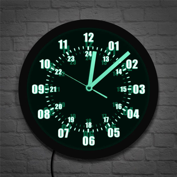 LED Luminous Wall Clock Home Decoration Clock