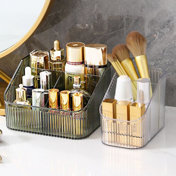 Multi-grid desktop storage box Cosmetics sorting box Storage box