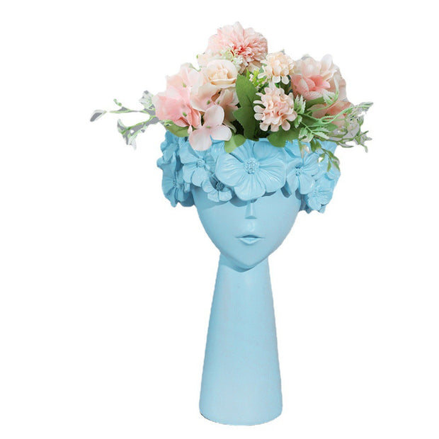 Minimalist flowerpot home resin ornaments
