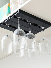 Living Room Kitchen Punch-Free Goblet Wine Glass Hanging Rack Living Room Home Red Wine Glass Upside Down Rack