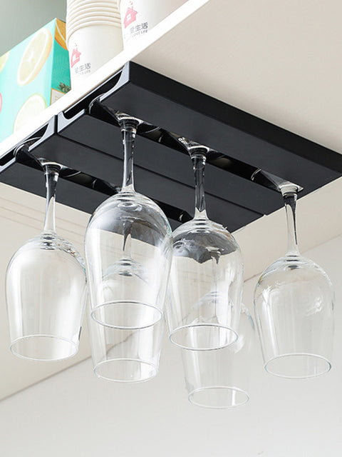 Living Room Kitchen Punch-Free Goblet Wine Glass Hanging Rack Living Room Home Red Wine Glass Upside Down Rack