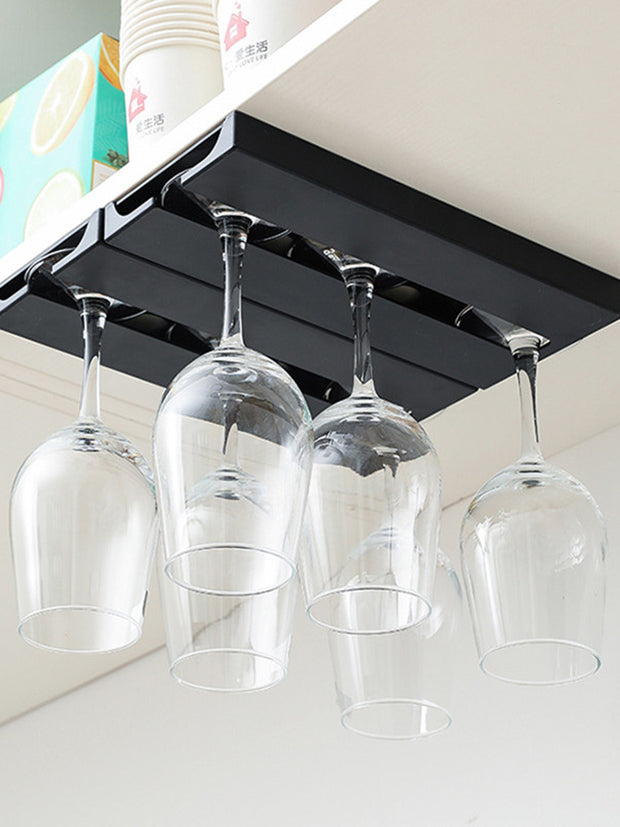 Living Room Kitchen Punch-Free Goblet Wine Glass Hanging Rack Living Room Home Red Wine Glass Upside Down Rack
