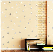 100 Pcs/set 2*2CM Acrylic Mirrored Decorative Sticker Wall Art DIY Decoration Mirror Wall Stickers For Kids Rooms Home Decor