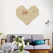 100 Pcs/set 2*2CM Acrylic Mirrored Decorative Sticker Wall Art DIY Decoration Mirror Wall Stickers For Kids Rooms Home Decor