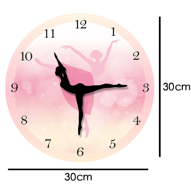 Ballet Dancer Wall Clock, Living Room Decorative Wall Clock