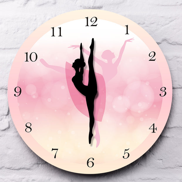 Ballet Dancer Wall Clock, Living Room Decorative Wall Clock