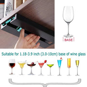 Living Room Kitchen Punch-Free Goblet Wine Glass Hanging Rack Living Room Home Red Wine Glass Upside Down Rack